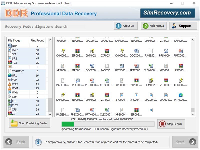 إسترجاع الملفات 4.4.1.2