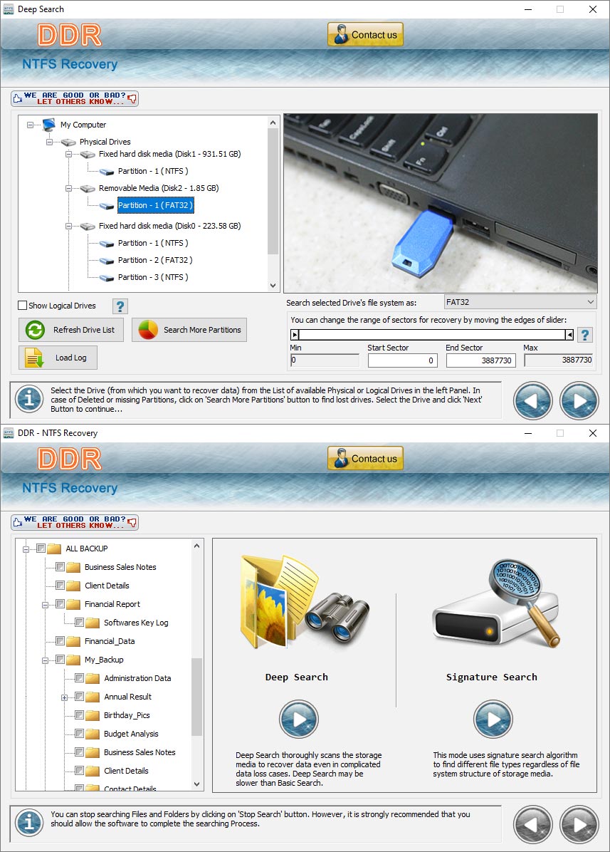 001Micron NTFS partition data recovery 4.8.3.1 screenshot