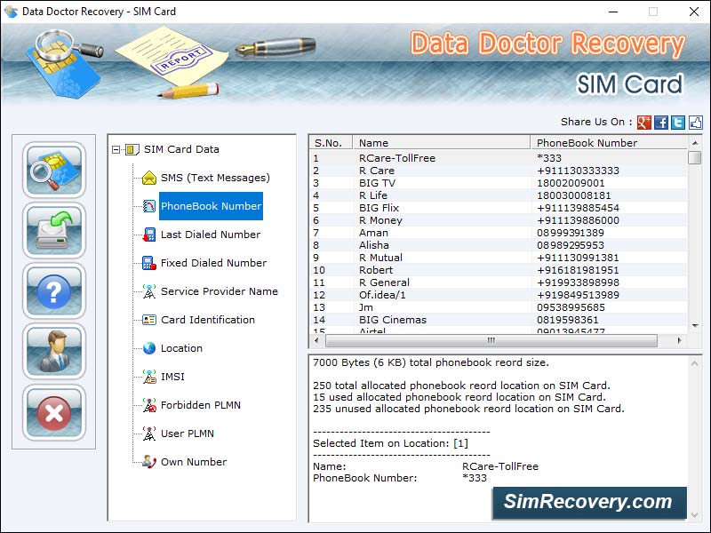 001Micron Sim Card Data Recovery screen shot