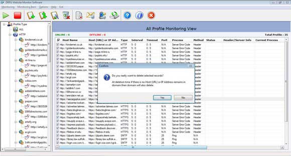 Screenshot of Website Downtime Monitoring Software 4.5.0.2