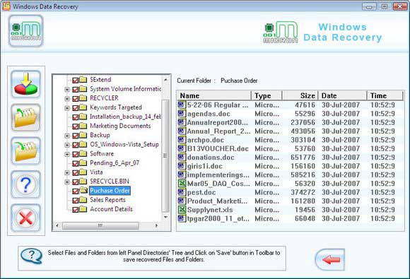 Screenshot of 001Micron Windows Data Salvage Tool