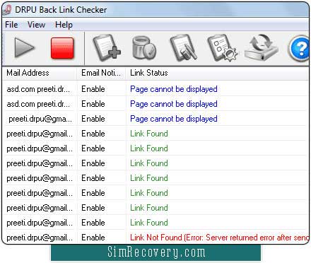 Screenshot of Back Link Checker Tool