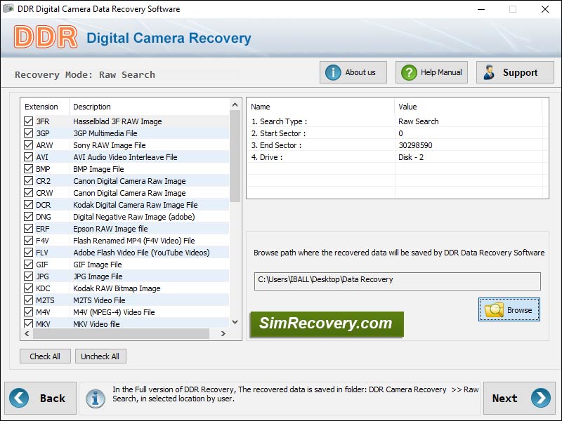 Screenshot of Photo Recovery