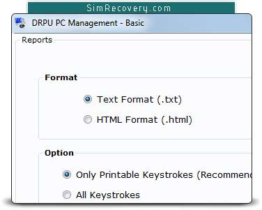 Screenshot of Keylogger Software