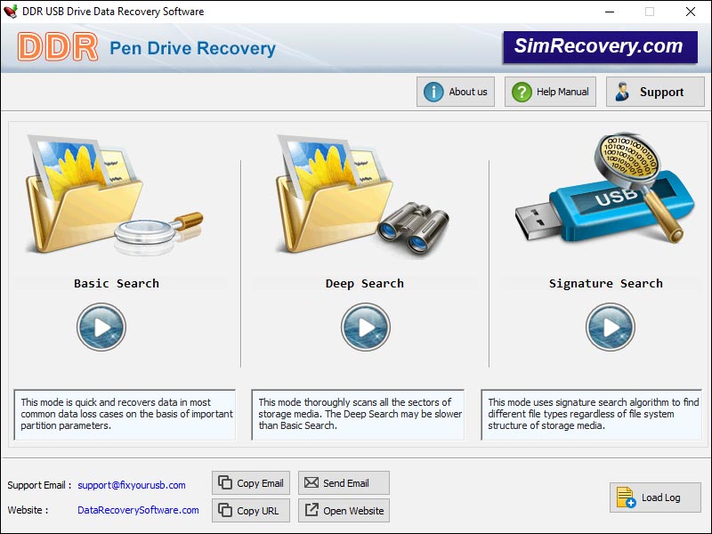 Screenshot of USB Recovery