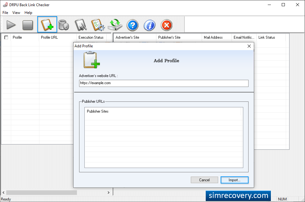 Add Advertiser Websitee url