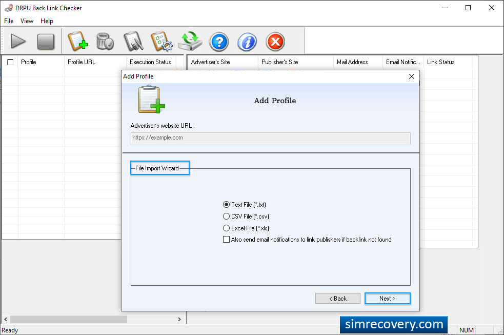 Import Profile manually