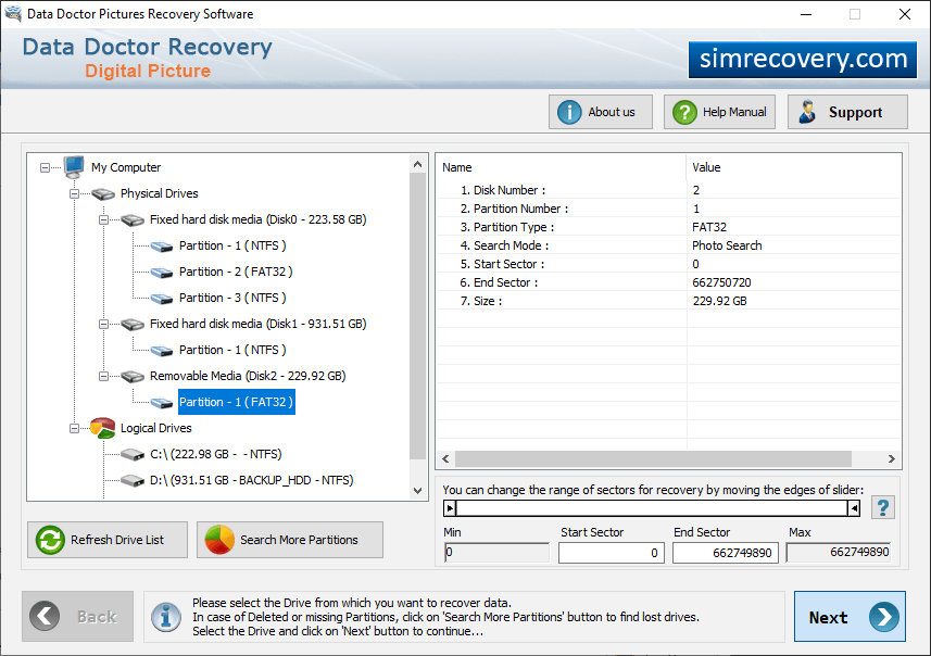 Select Partition