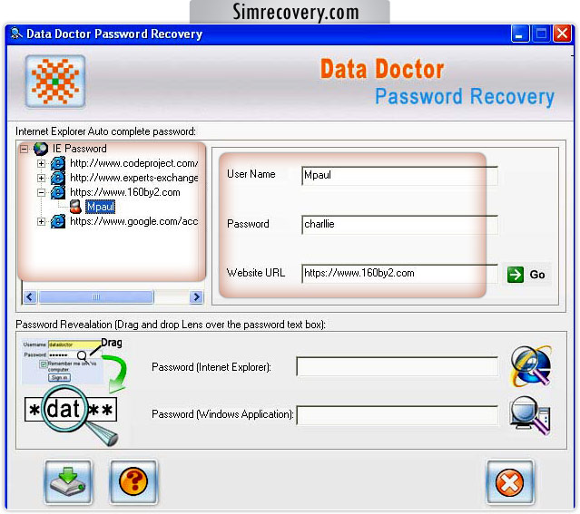 Internet Explorer Password Recovery