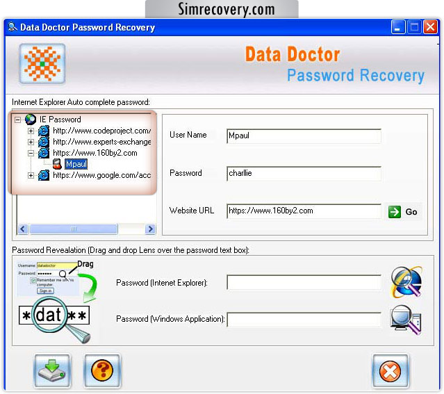 Internet Explorer Password Recovery