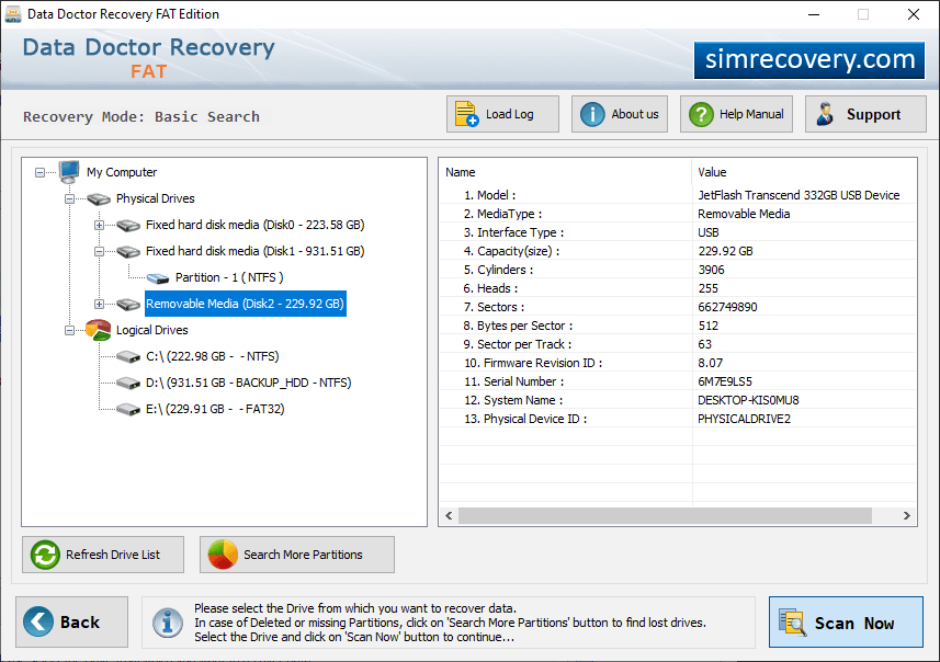 Select Partition 