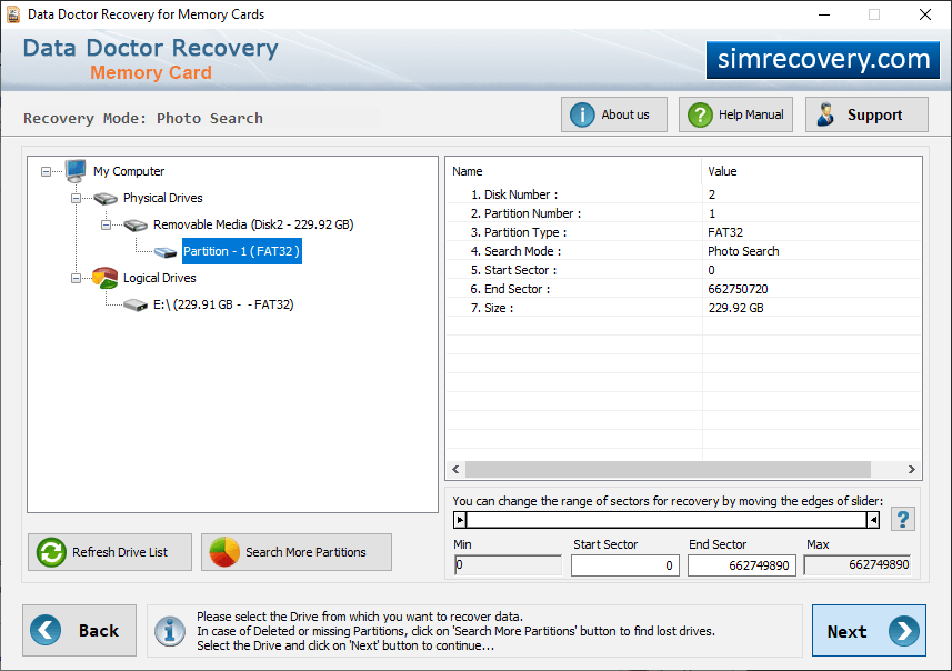 Select Partition