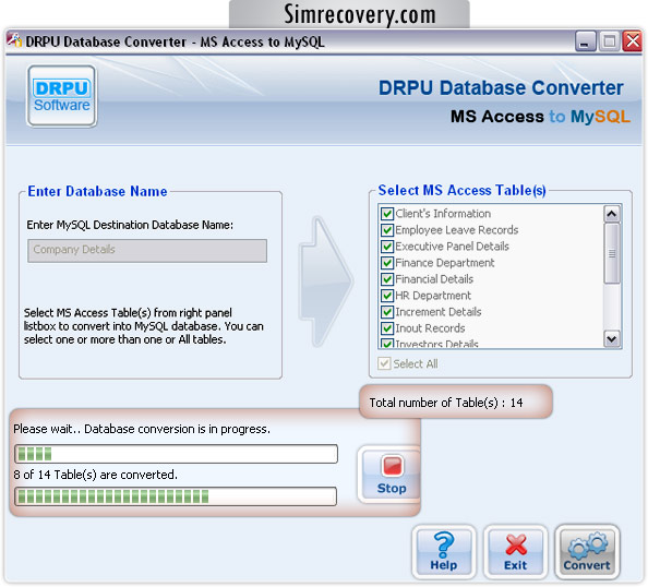 MS Access to MySQL Database Converter