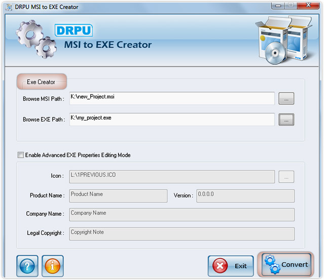 MSI to EXE Setup Creator
