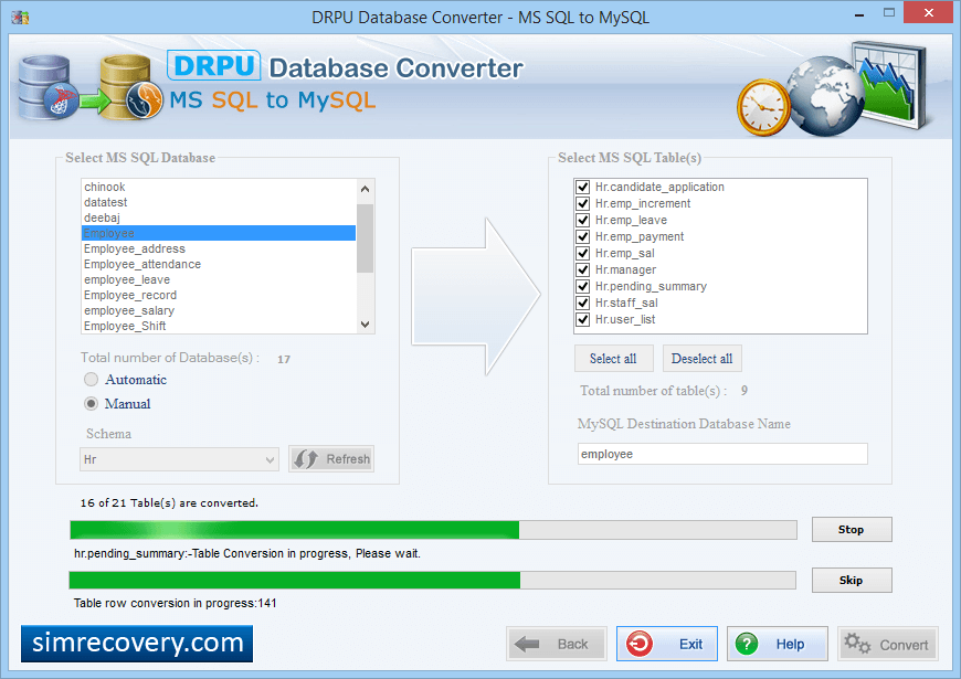 MS Access to MySQL Database Converter MS Access to MySQL Database Converter