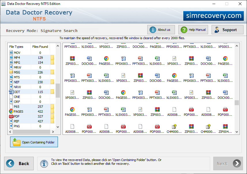 Save Recoverd Data