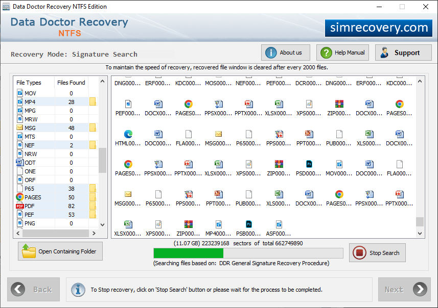 Performing Disk Scanning