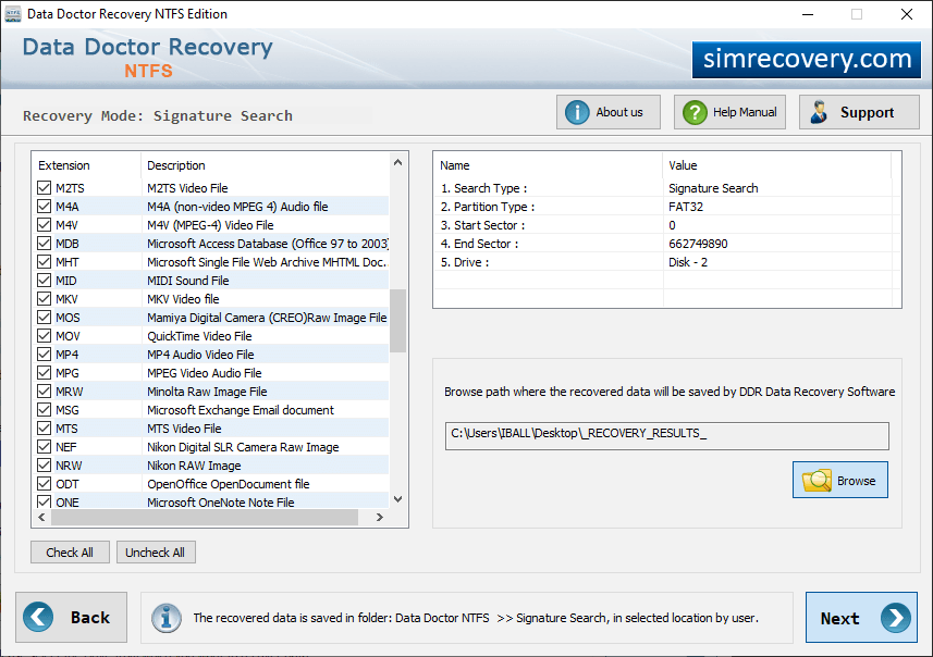 Browse path file
