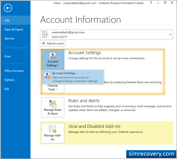 Account Settings