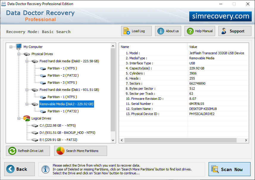 Select Partition