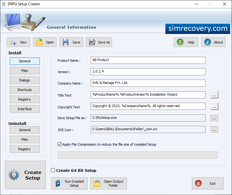 Self Executable Files