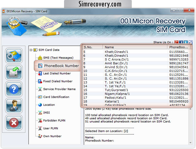 SIM Card Data Recovery