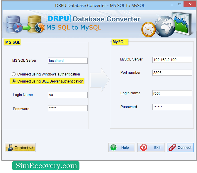 MSSQL to MySQL Database Converter