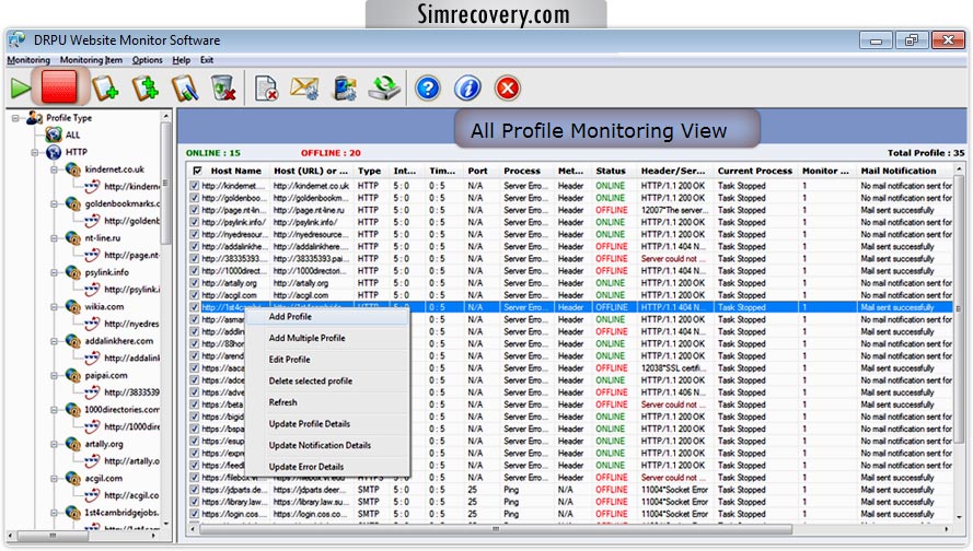 Website Monitoring Software