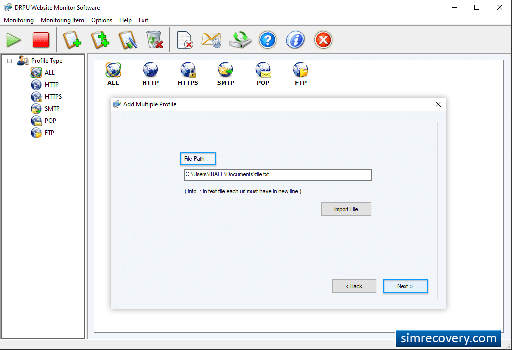 Select Path File